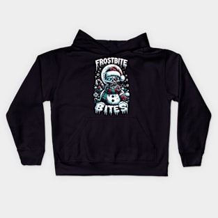 Frostbite bites! - zombie snowman Kids Hoodie